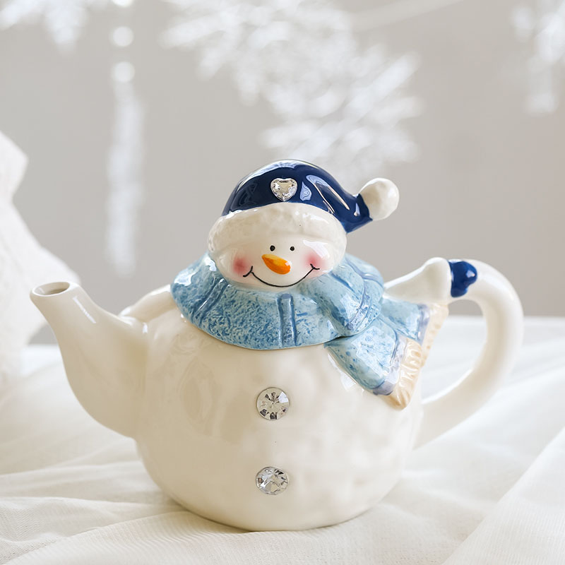 Xmas Snowman Set – Stoviglie Natalizie a Forma di Pupazzo di Neve