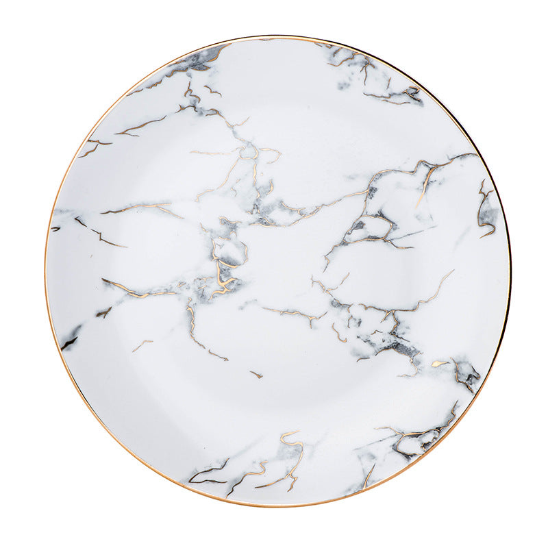White Marble Aura – Tazza in Ceramica Effetto Marmo