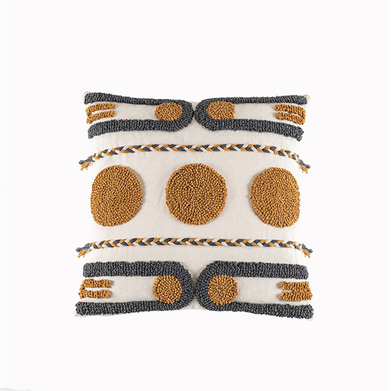 Ethnic Indian Braid – Copricuscino Intrecciato a Mano in Stile Etnico-Indiano