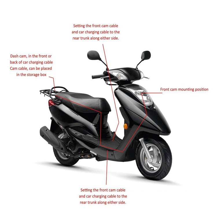 Dashcam Moto Pro Dual-Lens