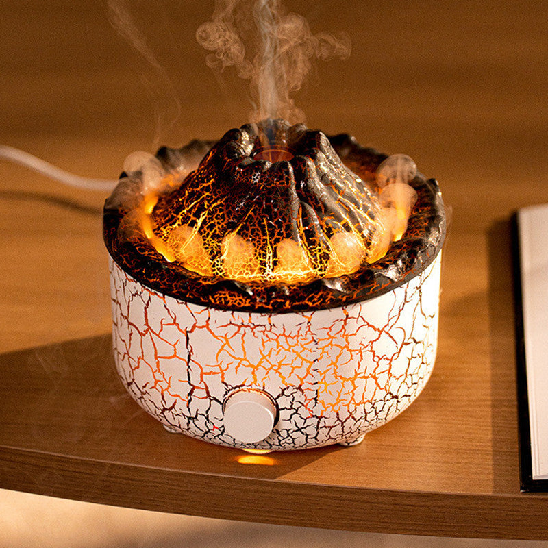 Vulkano Aura - Diffusore di Oli Essenziali a Effetto Fiamma e Fumo
