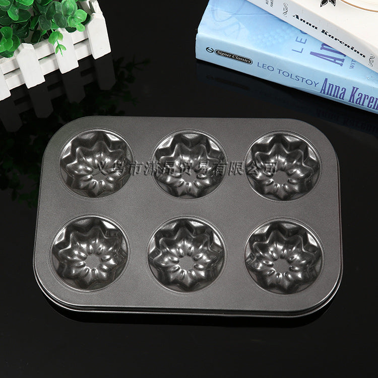 Premium Muffin Tray – Teglia per Muffin a 6 Fori con Rivestimento Antiaderente