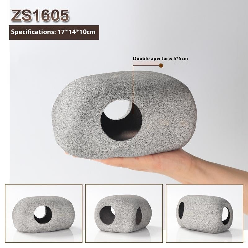 CichlidStone - Set Rifugi in Ceramica Naturale