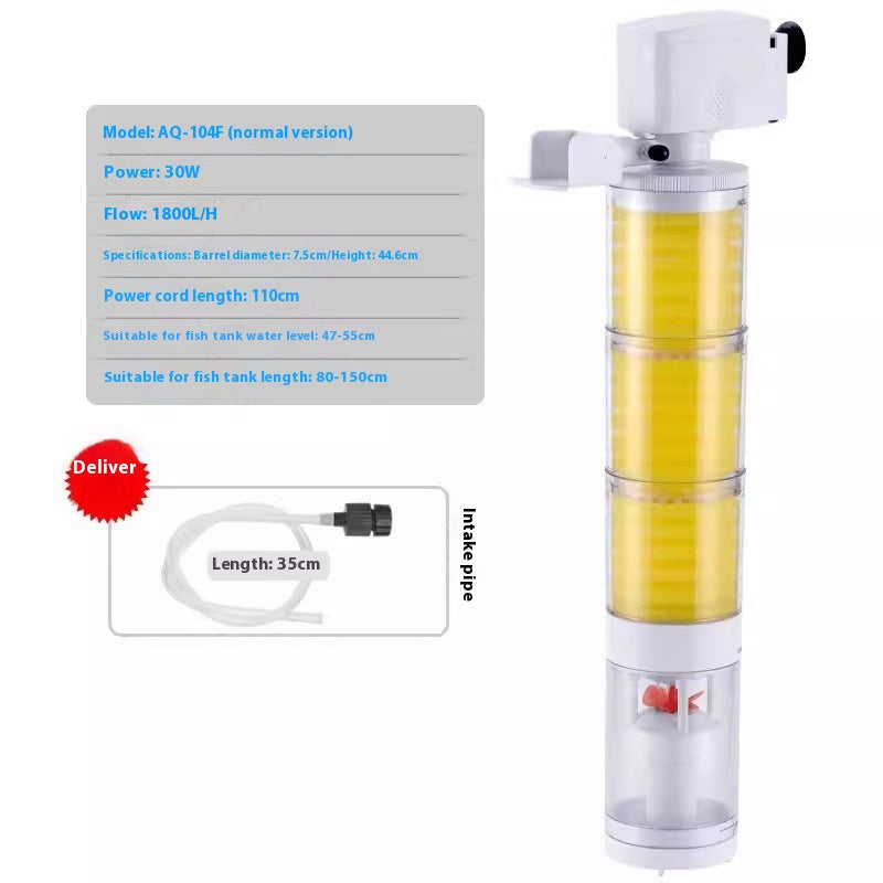 Filtro Interno 3-in-1 - Sistema Aspirazione e WC Pesci