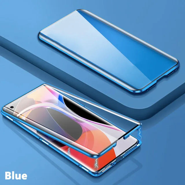 Cover 360° Metal & Glass Magnetic Case 8Xiaomi 14T Pro/13T/11T / Redmi Note 13/12/11/10/9S/8 Pro)