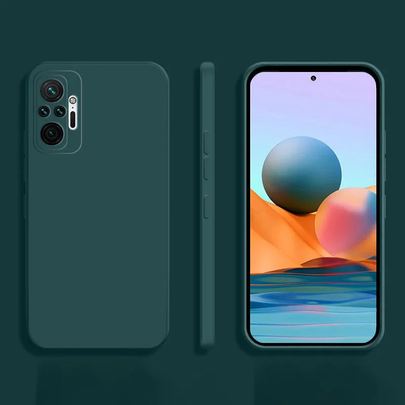 Cover Square Soft Silicone (Redmi Note 10 Xiaomi/10 Pro/Max/10S/1O/10 S)