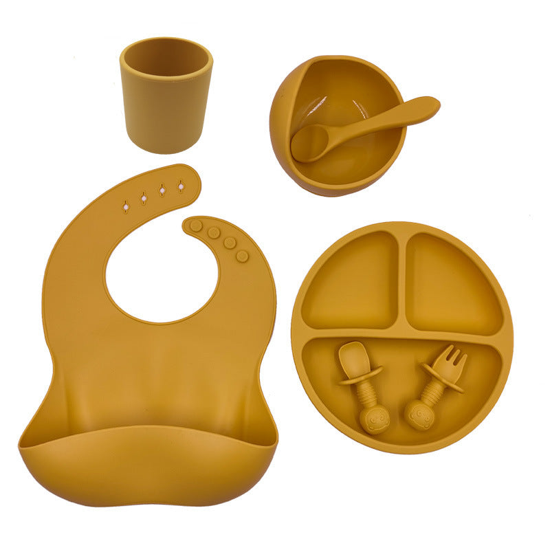 Tiny Gourmet - Set Pappa in Silicone: Bavaglino, Tazza e Posate