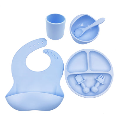 Tiny Gourmet - Set Pappa in Silicone: Bavaglino, Tazza e Posate