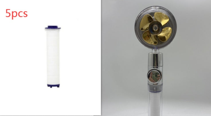 Soffione Doccia Turbo Jet con Filtro a Elica
