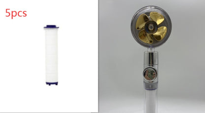 Soffione Doccia Turbo Jet con Filtro a Elica