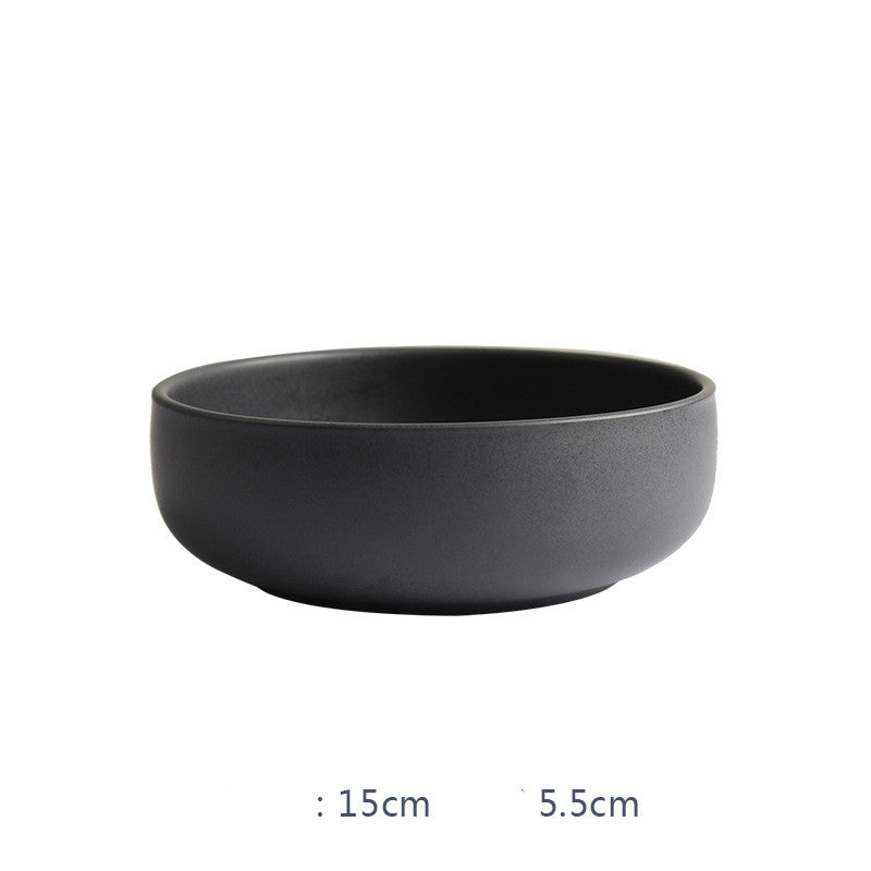 Set Ceramica Nordica: Piatti Bistecca e Ciotole Riso