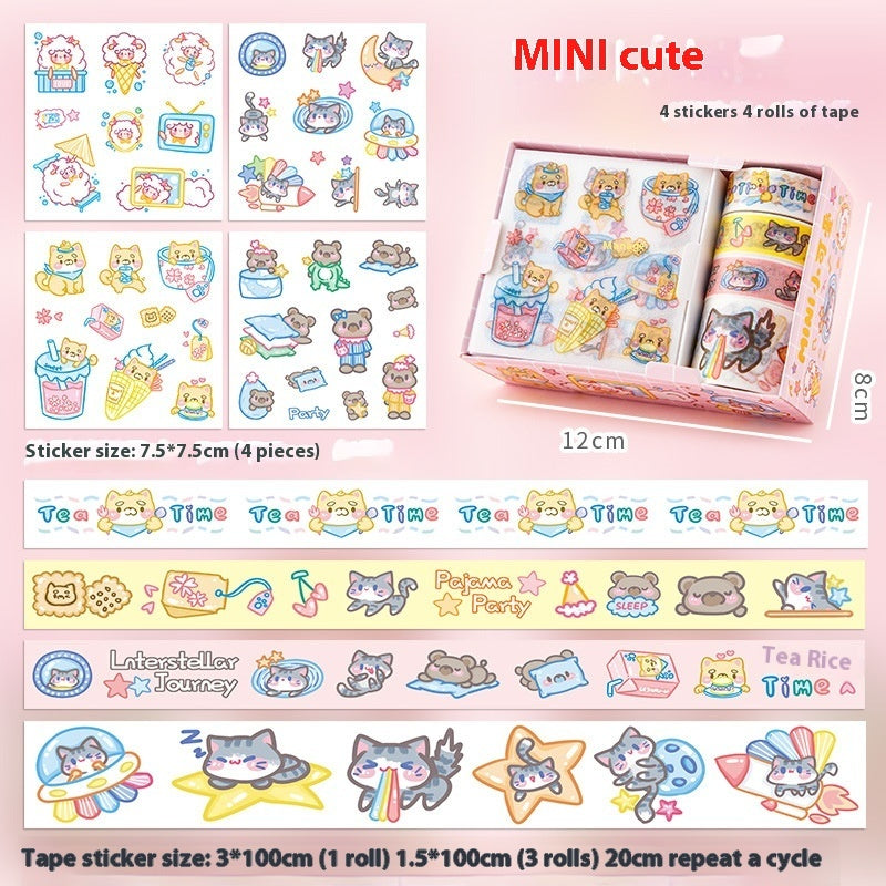 Gift-Sticker Set Kawaii Cartoon