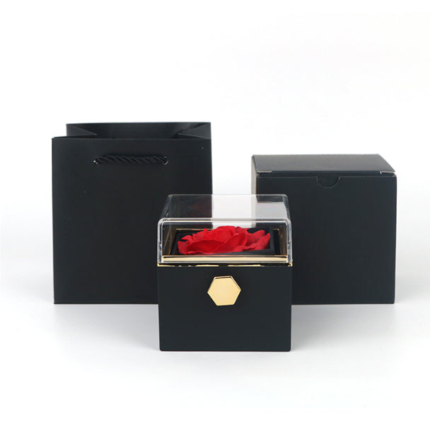 Gift Box with Jewel embellished with an eternal rose