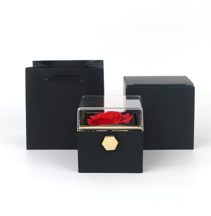 Gift Box with Jewel embellished with an eternal rose