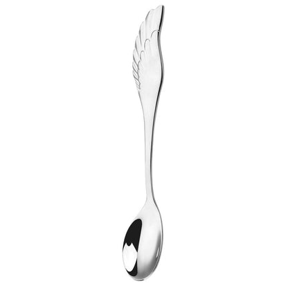 Angel Wings Spoon – Cucchiaino e Forchetta con Ali in Acciaio 304