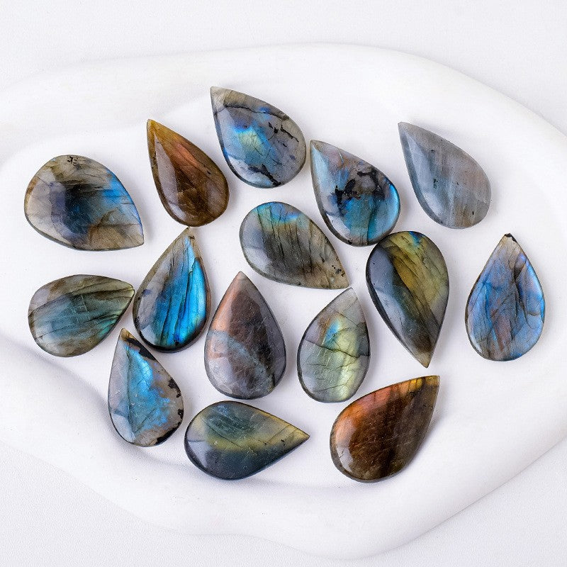 DeepIris - Pietre a Goccia in Labradorite Naturale