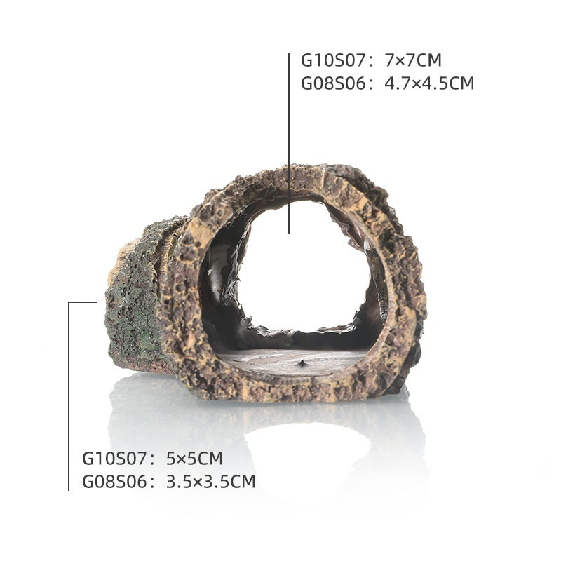 BarkTunnel - Tronco Rugoso Multistrato con Fori di Passaggio