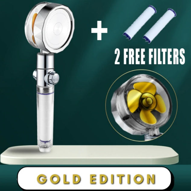 Soffione Doccia Turbo Jet con Filtro a Elica