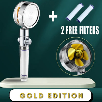 Soffione Doccia Turbo Jet con Filtro a Elica