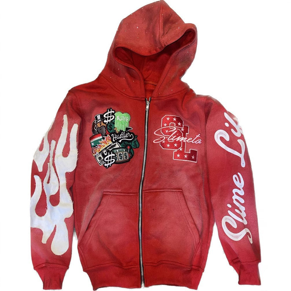 Felpa Arctic Shadow – Felpa con Cappuccio e Trama Ricamata a Rilievo (XS-5XL)