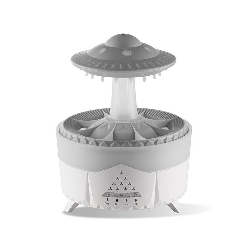 Mushroom Zen Rain - Umidificatore a Pioggia e LED Multi-Colore