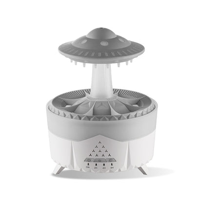 Mushroom Zen Rain - Umidificatore a Pioggia e LED Multi-Colore