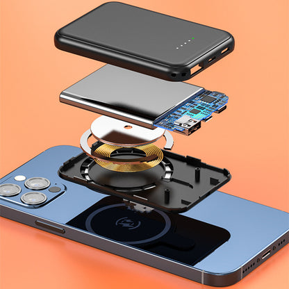 Mag-Mini 5000: Power Bank Magnetico Wireless