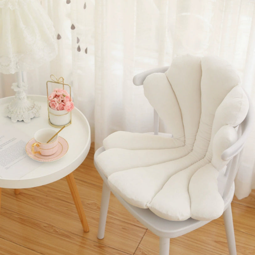 Luxury Velvet Shell Seat – Cuscino per Sedia a Conchiglia in Velluto