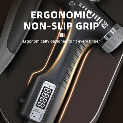 Power Grip Pro – Impugnatura Intelligente Regolabile (10-100 kg) con Contagiri