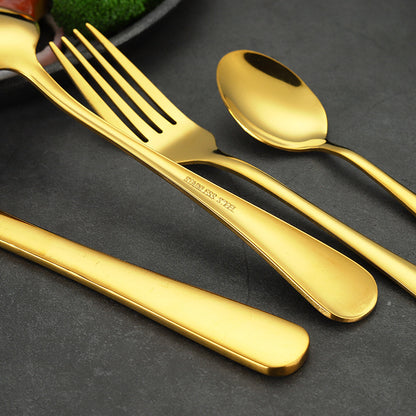 Nile Royal Gold - Set Posate 24 Pezzi con Valigetta Luxury