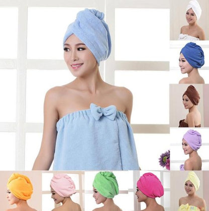Turbante Dry-Fast in Microfibra per Capelli
