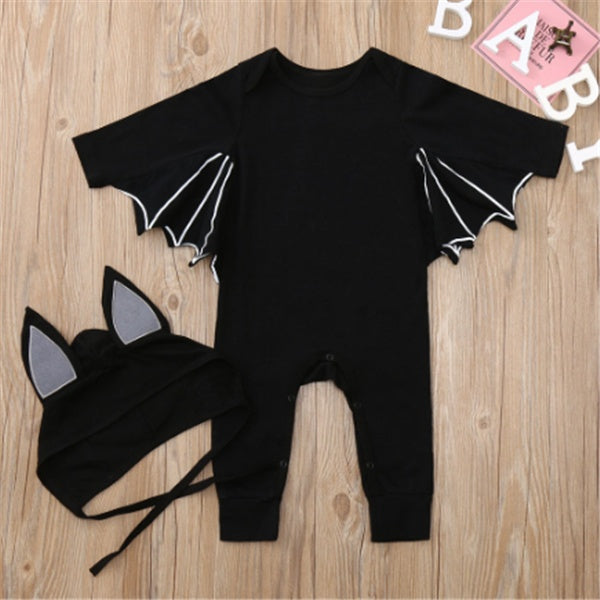Dark Hero – Tutina Baby Bat con Mantellina Integrata (6-9 mesi, 12-18 mesi, 2-3 anni, 3-4 anni)