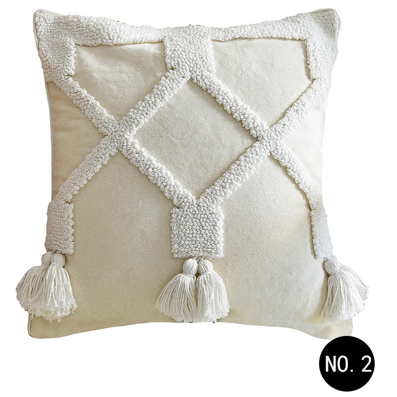 Cuscino Boho-Chic Nordic Tufted con Nappine