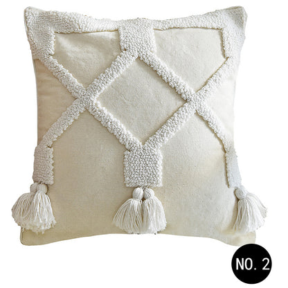 Cuscino Boho-Chic Nordic Tufted con Nappine