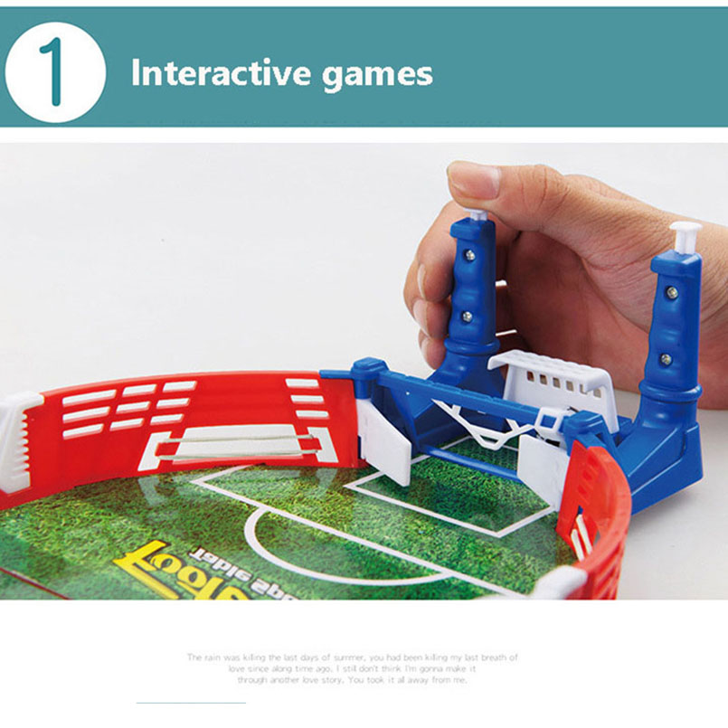 Desktop Soccer Pro – Mini Kit Calcio Balilla da Tavolo Portatile