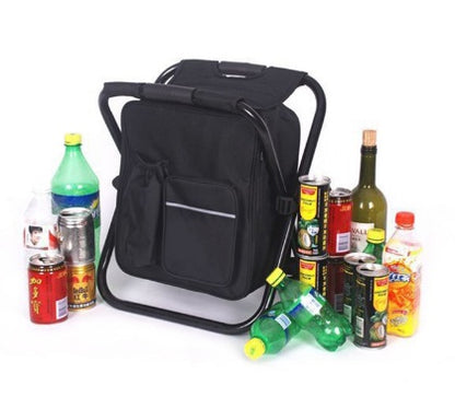 2-in-1 Foldable Portable Chair/Cooler Bag/Backpack