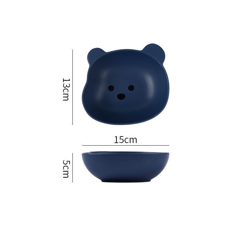 Cute Bear Plate – Piatto e Tazza a Forma di Orsetto Cartoon