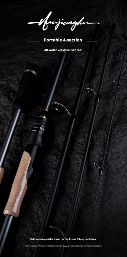 Canna da Pesca Yu Ming Bu Black Eagle Spinning/Casting 1.98m, 2.10m