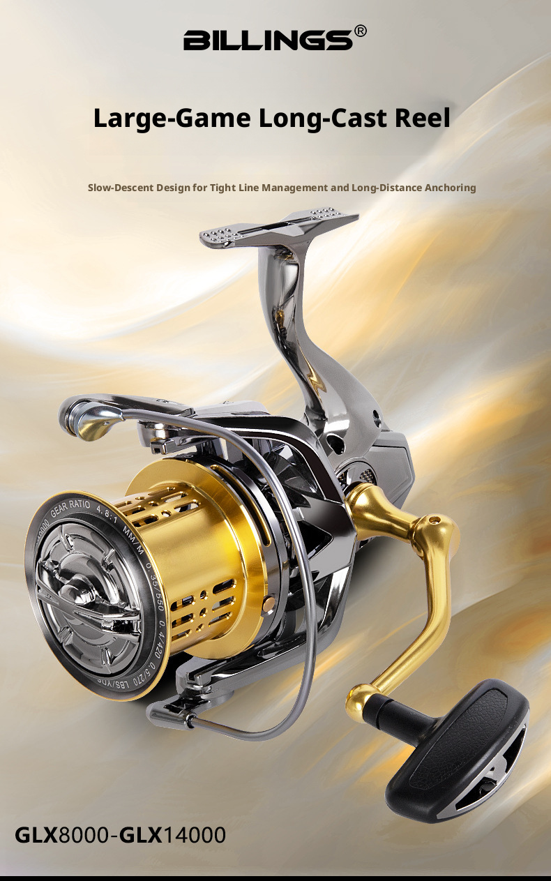 Mulinello da Pesca BILLINGS® - Serie GLX Long-Cast