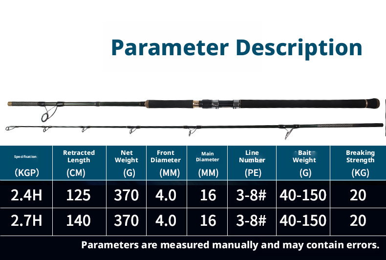 Canna da Pesca Deep Sea Killer 2,4m/2.7m