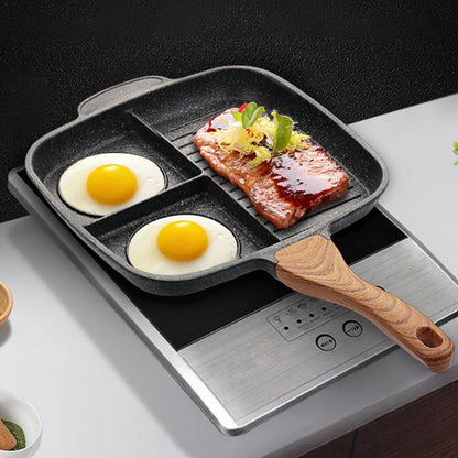 Maifan Stone Steak Pan – Padella Professionale Antiaderente per Bistecche e Uova
