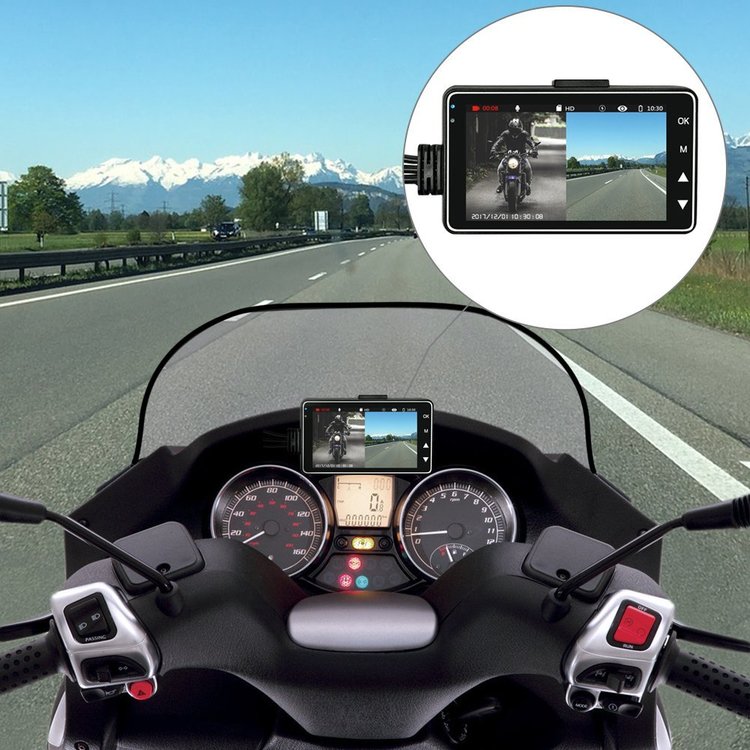 Dashcam Moto Pro Dual-Lens