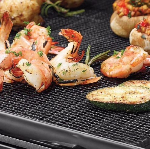 Mesh Grill Mat – Tappetino a Rete Antiaderente per Cotture su Griglia