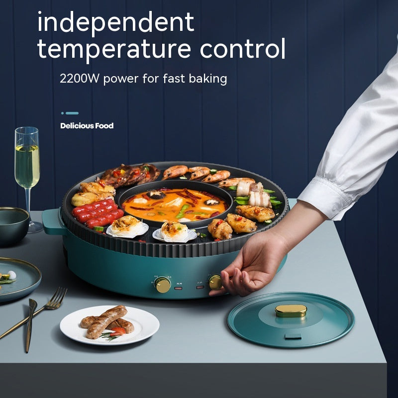 All-in-One BBQ Stew – Macchina Multifunzione per Griglia, Stufato e Arrosto