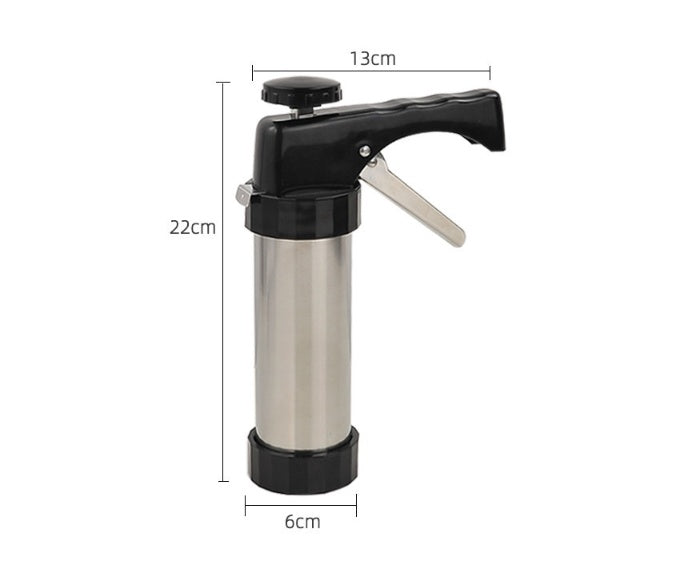 CookieMaster Pro - Spara-Biscotti e Decoratore 2-in-1 con 20 Trafile in Acciaio.