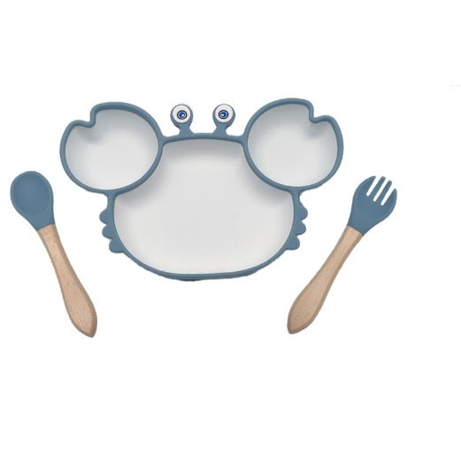 Crabby Anti-Slip Plate – Piatto a Forma di Granchio con Ventosa