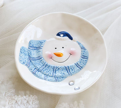 Xmas Snowman Set – Stoviglie Natalizie a Forma di Pupazzo di Neve