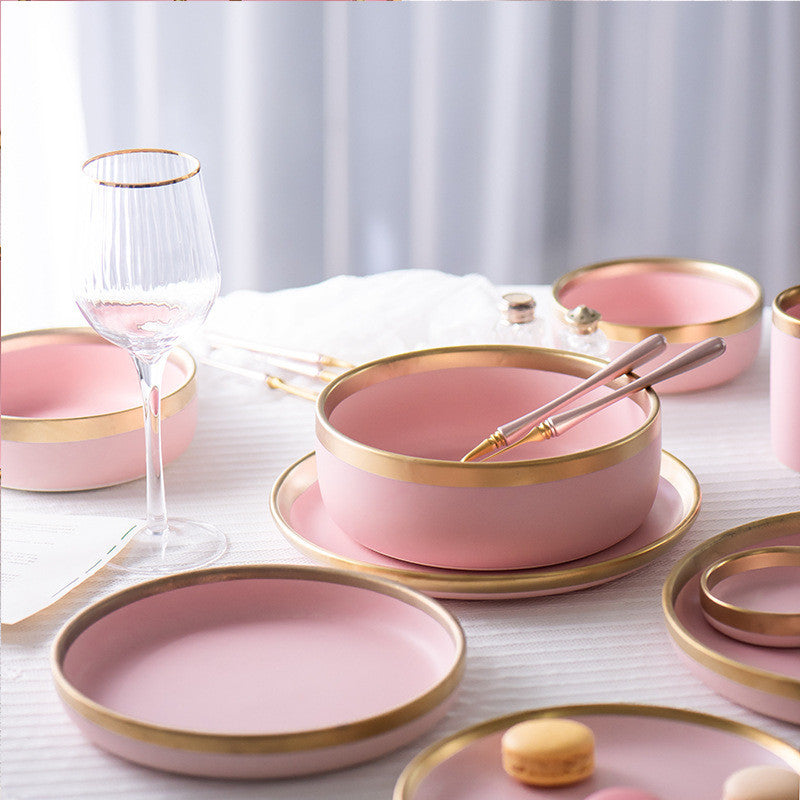 Pink Minimal Ceramic – Servizio da Tavola in Ceramica Rosa