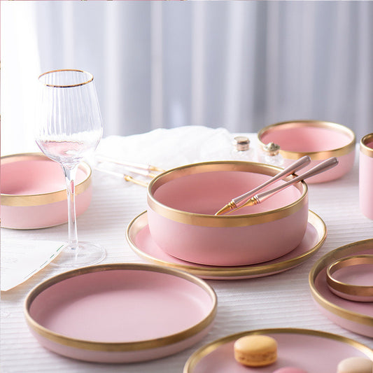 Pink Minimal Ceramic – Servizio da Tavola in Ceramica Rosa