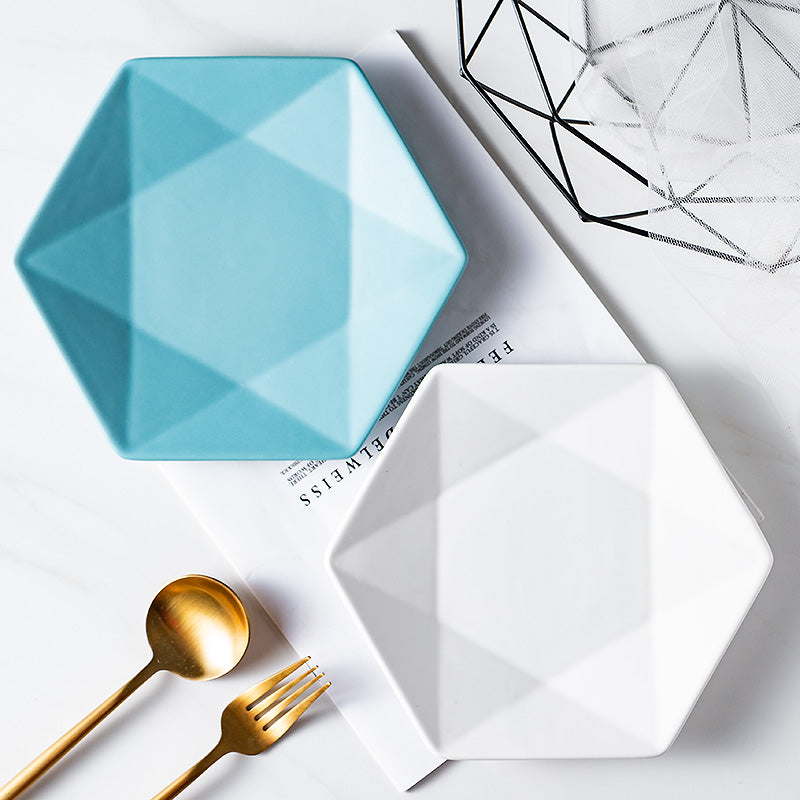 Matte Nordic Plate – Piatto in Ceramica Opaca Stile Occidentale